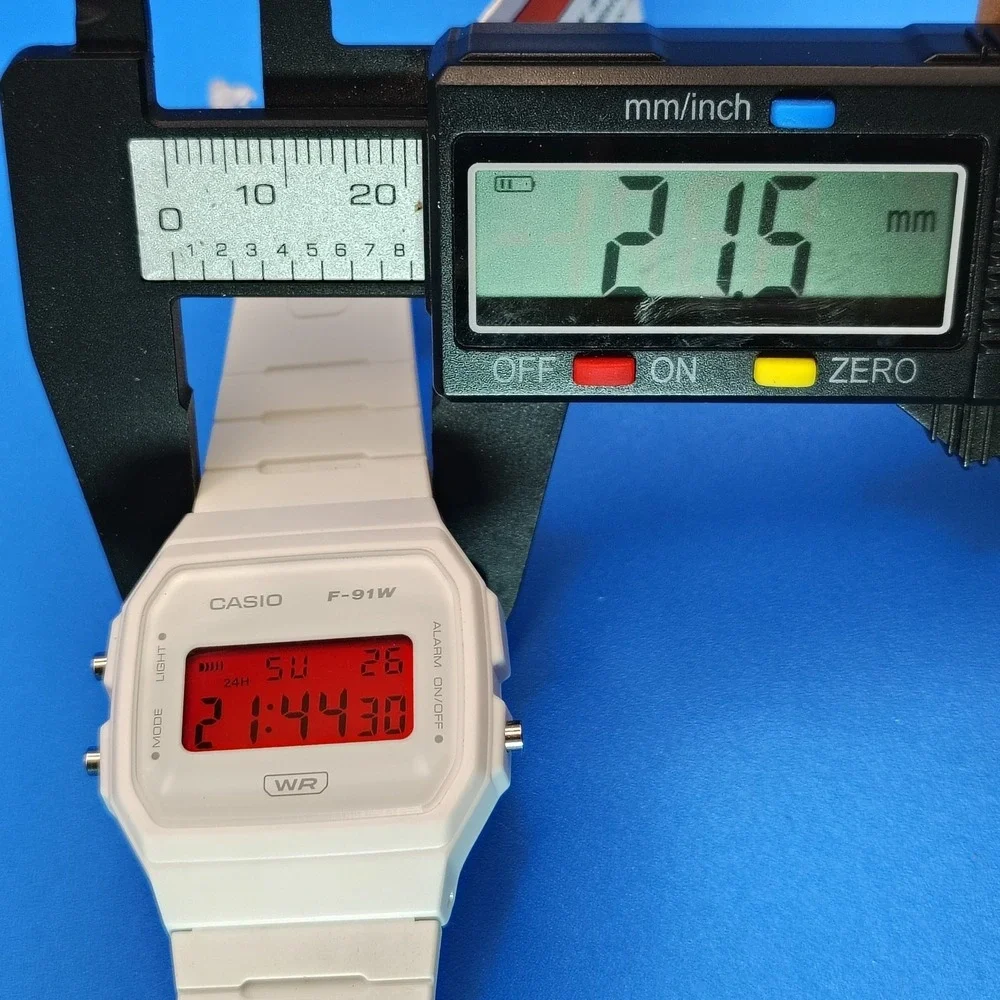 New 2025 Casio F-91W Storm Trooper Blood Red Dial 37mm Classic Mens Quartz Watch
